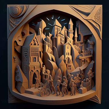 3D модель A Night in the Nacrene City Museum Shippou City The Big d (STL)